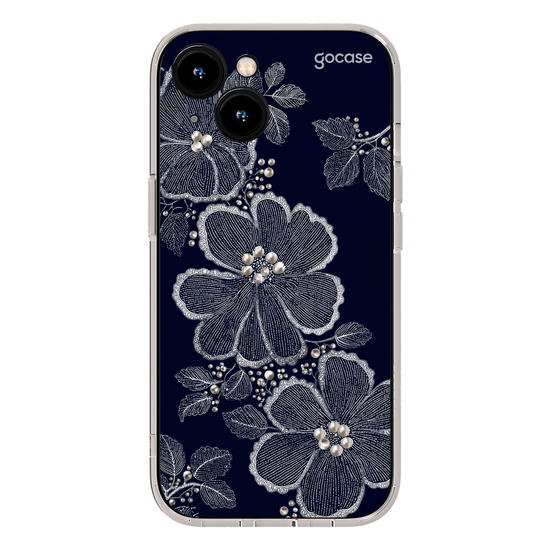 Capinha para celular  Floral Bordado Pérola