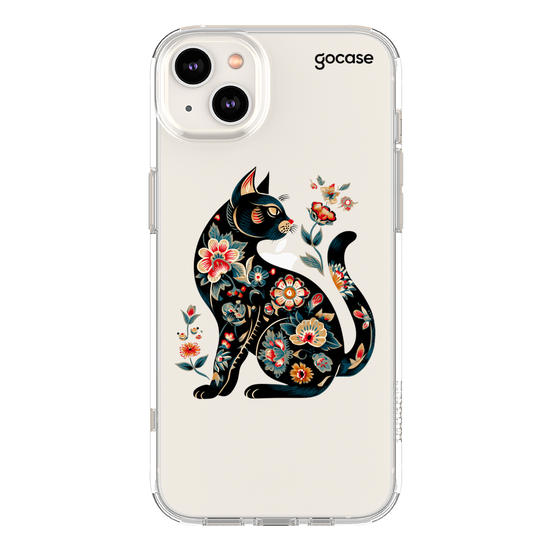 Capinha para celular  Floral Cat