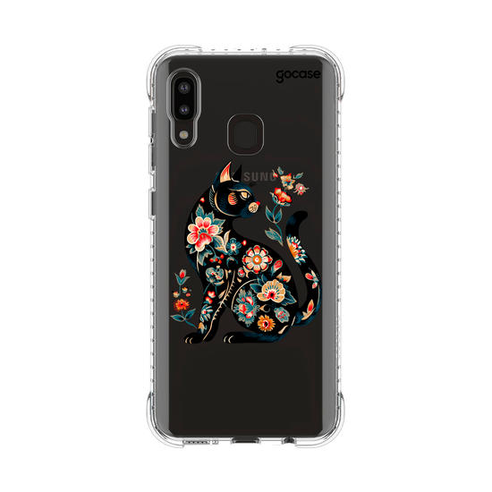 Capinha para celular  Floral Cat