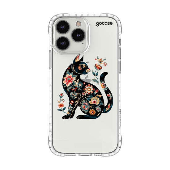 Capinha para celular  Floral Cat