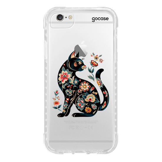 Capinha para celular  Floral Cat