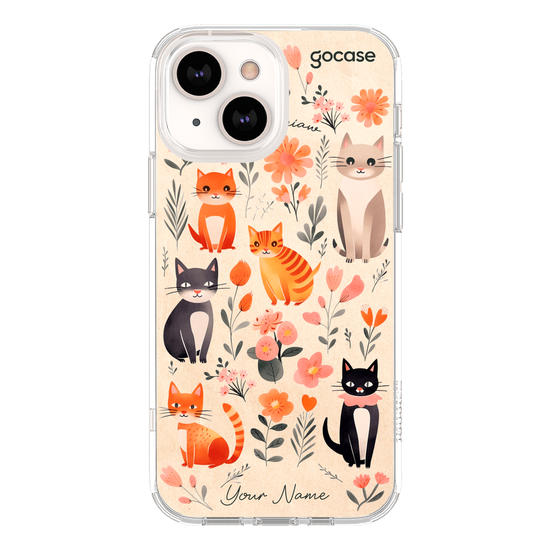 Floral Cute Cats Phone Case