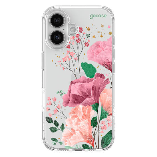 Capinha para celular  Floral e Iniciais
