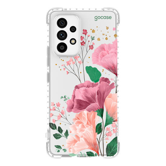 Capinha para celular  Floral e Iniciais