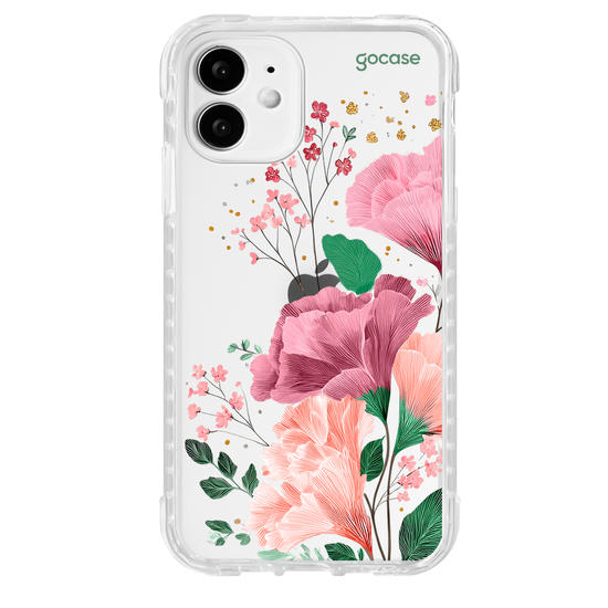Capinha para celular  Floral e Iniciais
