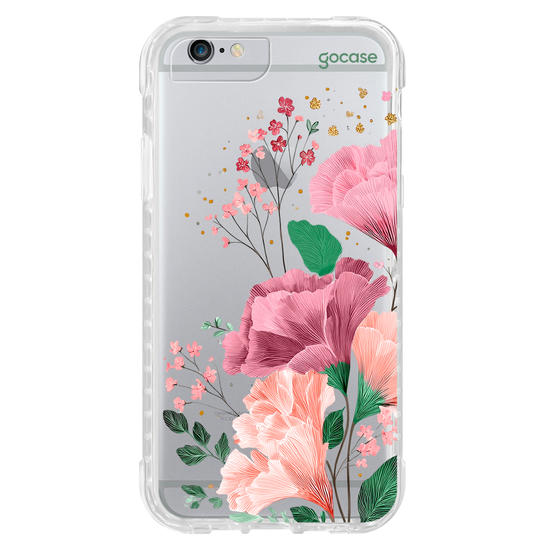 Capinha para celular  Floral e Iniciais