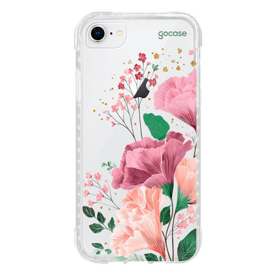 Capinha para celular  Floral e Iniciais