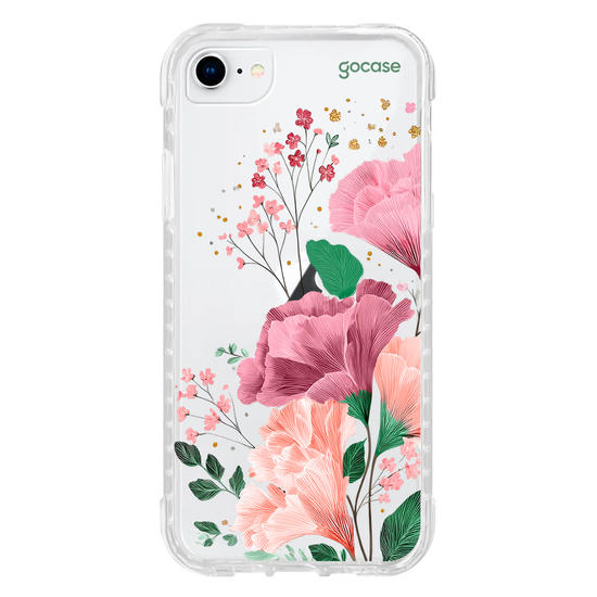 Capinha para celular  Floral e Iniciais