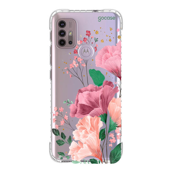 Capinha para celular  Floral e Iniciais