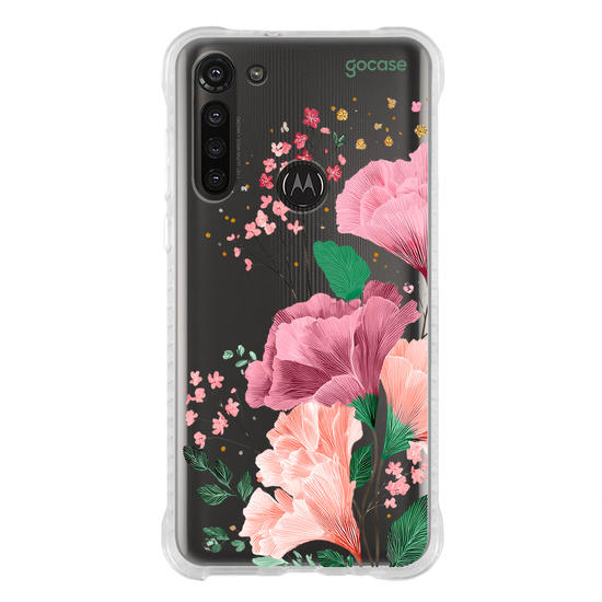 Capinha para celular  Floral e Iniciais