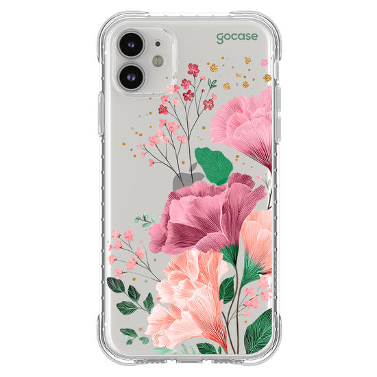 Capinha para celular  Floral e Iniciais