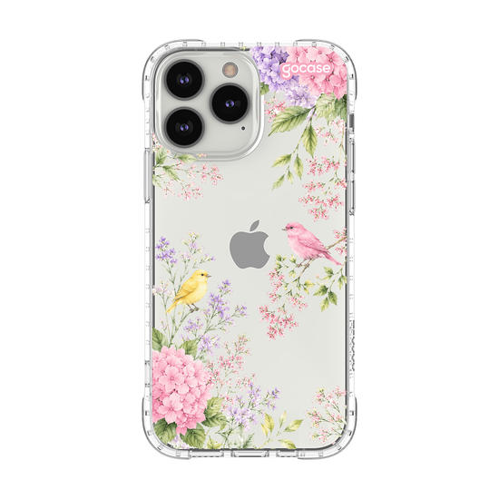 Capinha para celular  Floral & Pássaros