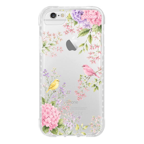 Capinha para celular  Floral & Pássaros