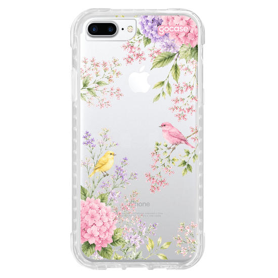 Capinha para celular  Floral & Pássaros