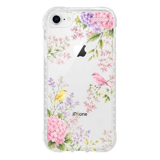 Capinha para celular  Floral & Pássaros