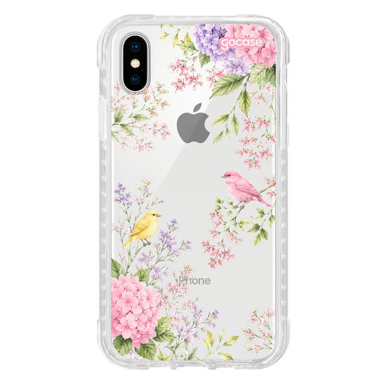 Capinha para celular  Floral & Pássaros