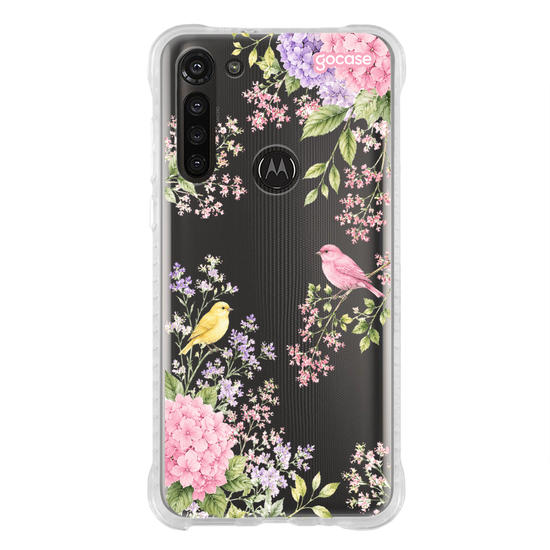Capinha para celular  Floral & Pássaros