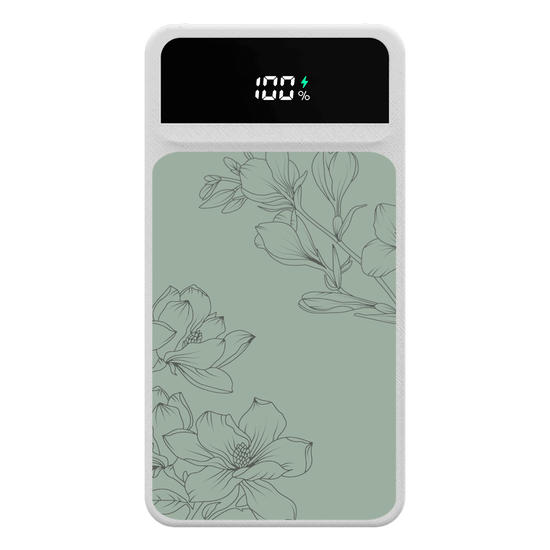 Carregador Portátil Turbo 10000mah - Floral Elegance