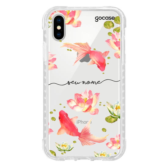 Capinha para celular Floral Lake Manuscrita