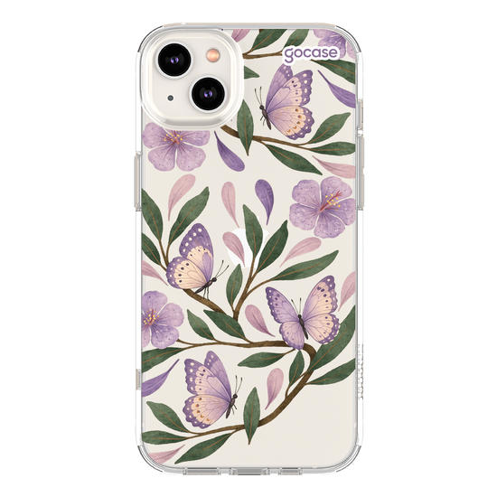 Capinha para celular  Floral Lilás