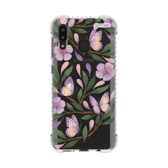 Capinha para celular  Floral Lilás