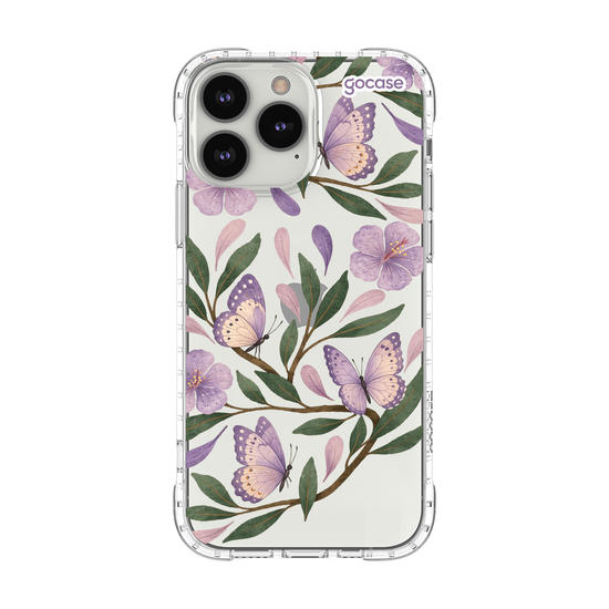 Capinha para celular  Floral Lilás