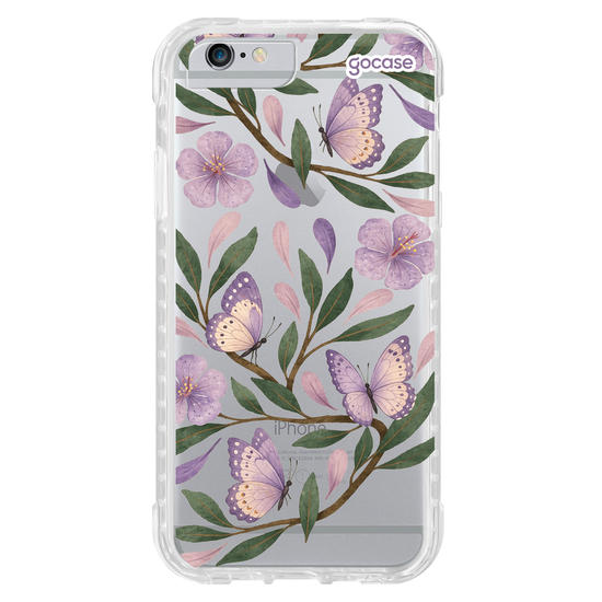 Capinha para celular  Floral Lilás