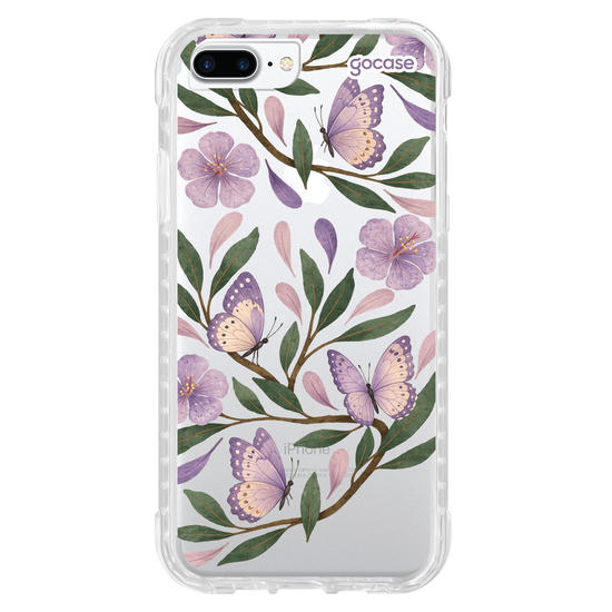 Capinha para celular  Floral Lilás