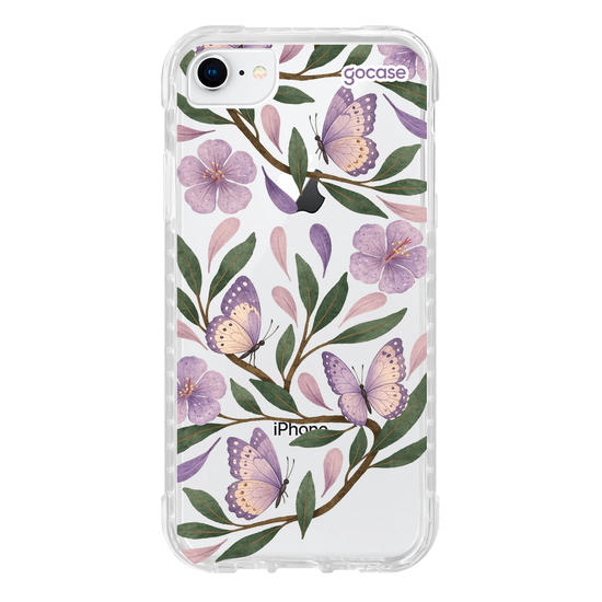 Capinha para celular  Floral Lilás