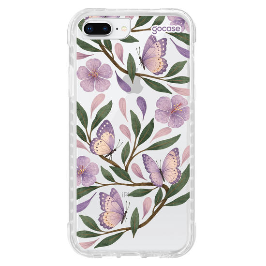 Capinha para celular  Floral Lilás