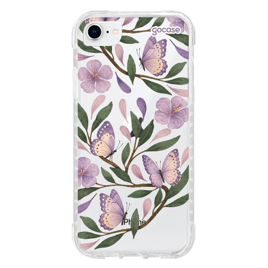 Capinha para celular  Floral Lilás