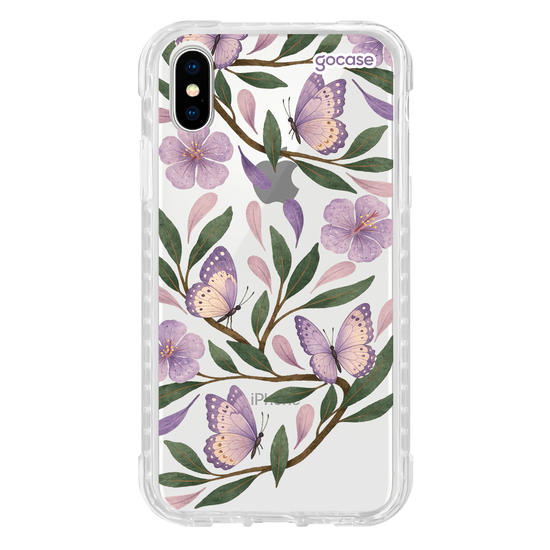 Capinha para celular  Floral Lilás