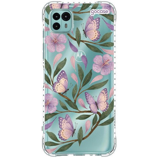Capinha para celular  Floral Lilás
