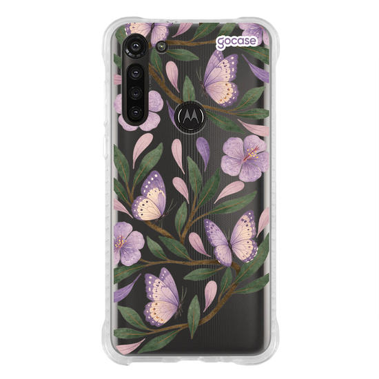 Capinha para celular  Floral Lilás