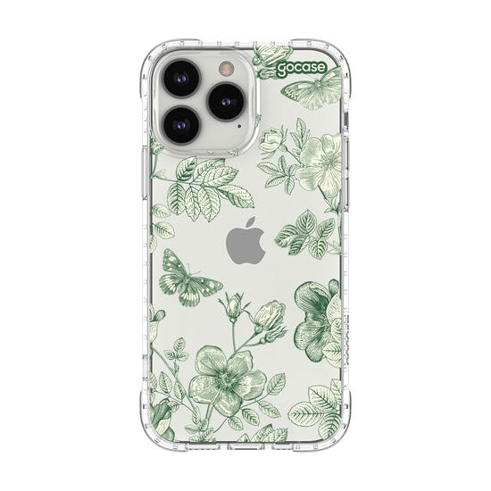 Capinha para celular  Floral Line Green