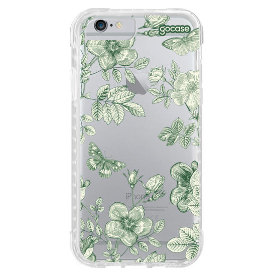 Capinha para celular  Floral Line Green