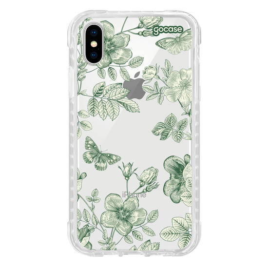 Capinha para celular  Floral Line Green