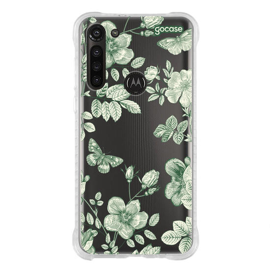 Capinha para celular  Floral Line Green