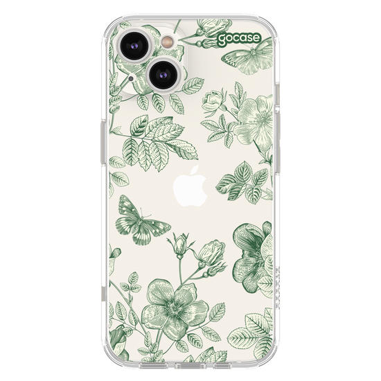  Floral Line Green