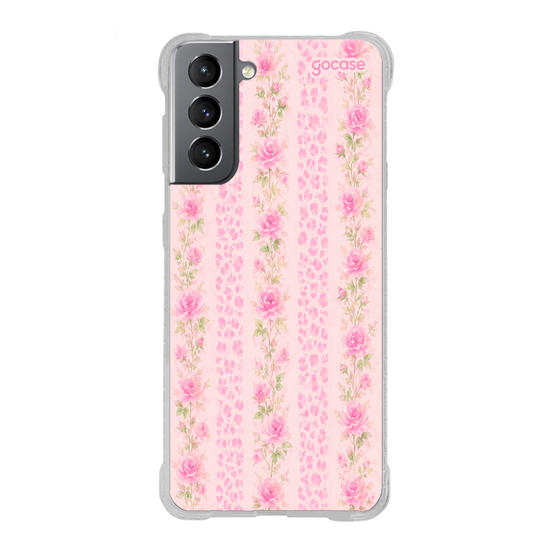 Capinha para celular  Floral Listrado