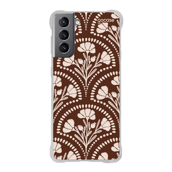 Capinha para celular  Floral Monograma