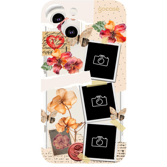 Capinha para celular  Floral Scrapbook