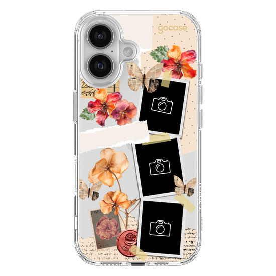 Capinha para celular  Floral Scrapbook