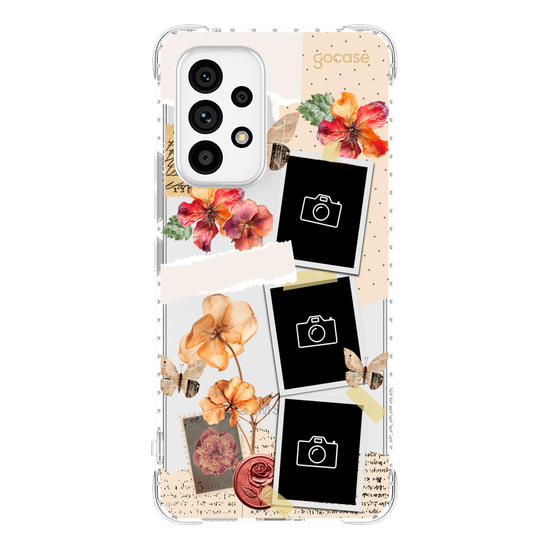 Capinha para celular  Floral Scrapbook
