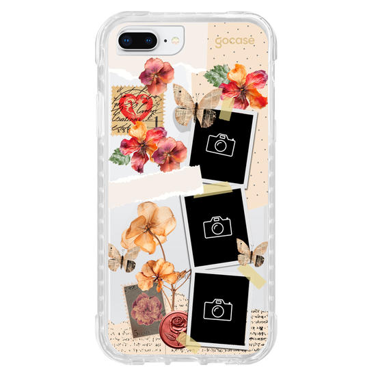 Capinha para celular  Floral Scrapbook