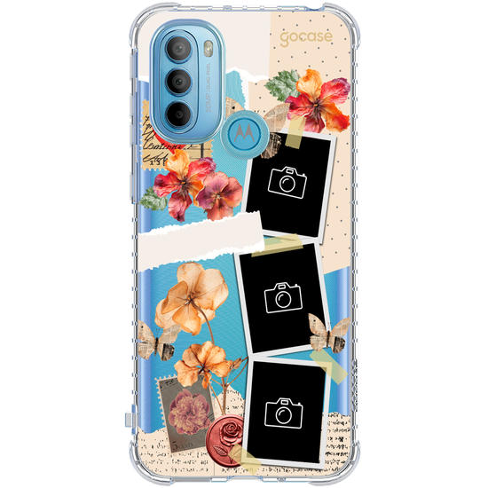 Capinha para celular  Floral Scrapbook