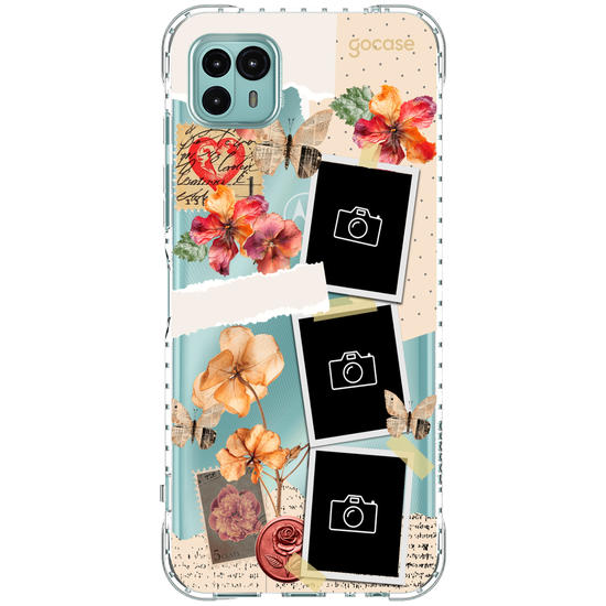 Capinha para celular  Floral Scrapbook