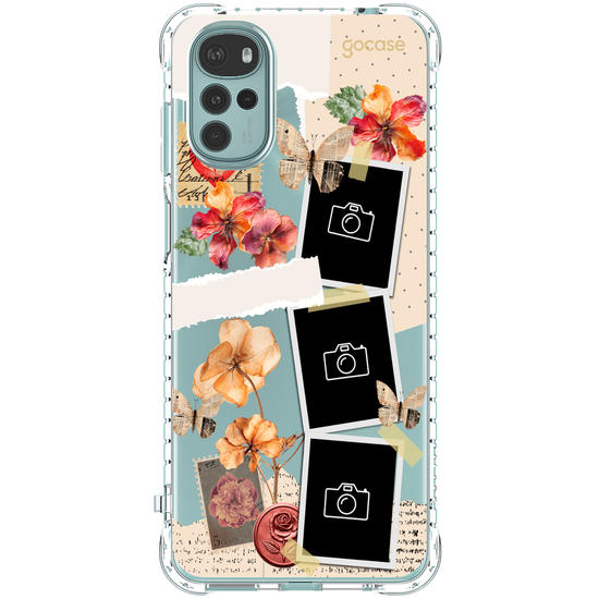 Capinha para celular  Floral Scrapbook