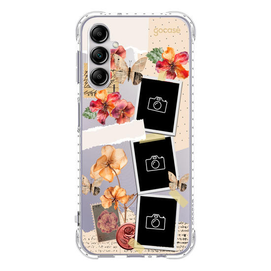 Capinha para celular  Floral Scrapbook