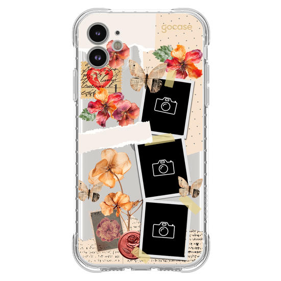 Capinha para celular  Floral Scrapbook